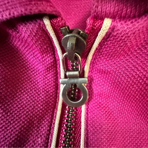 Salvatore Ferragamo Pink Polo Shirt with Zippered Placket - Picture 9 of 10